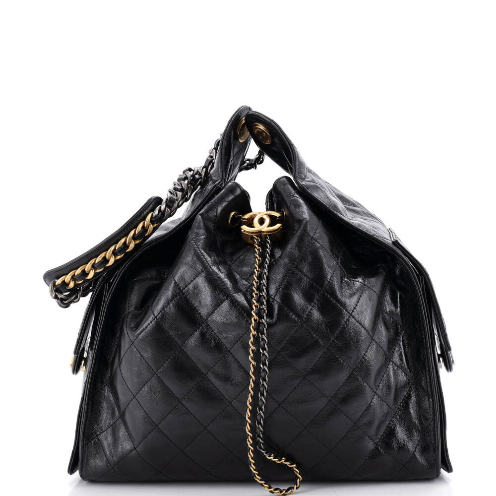 Chanel Medium 25 Hobo Bag Quilted Shiny Crumpled Calfskin